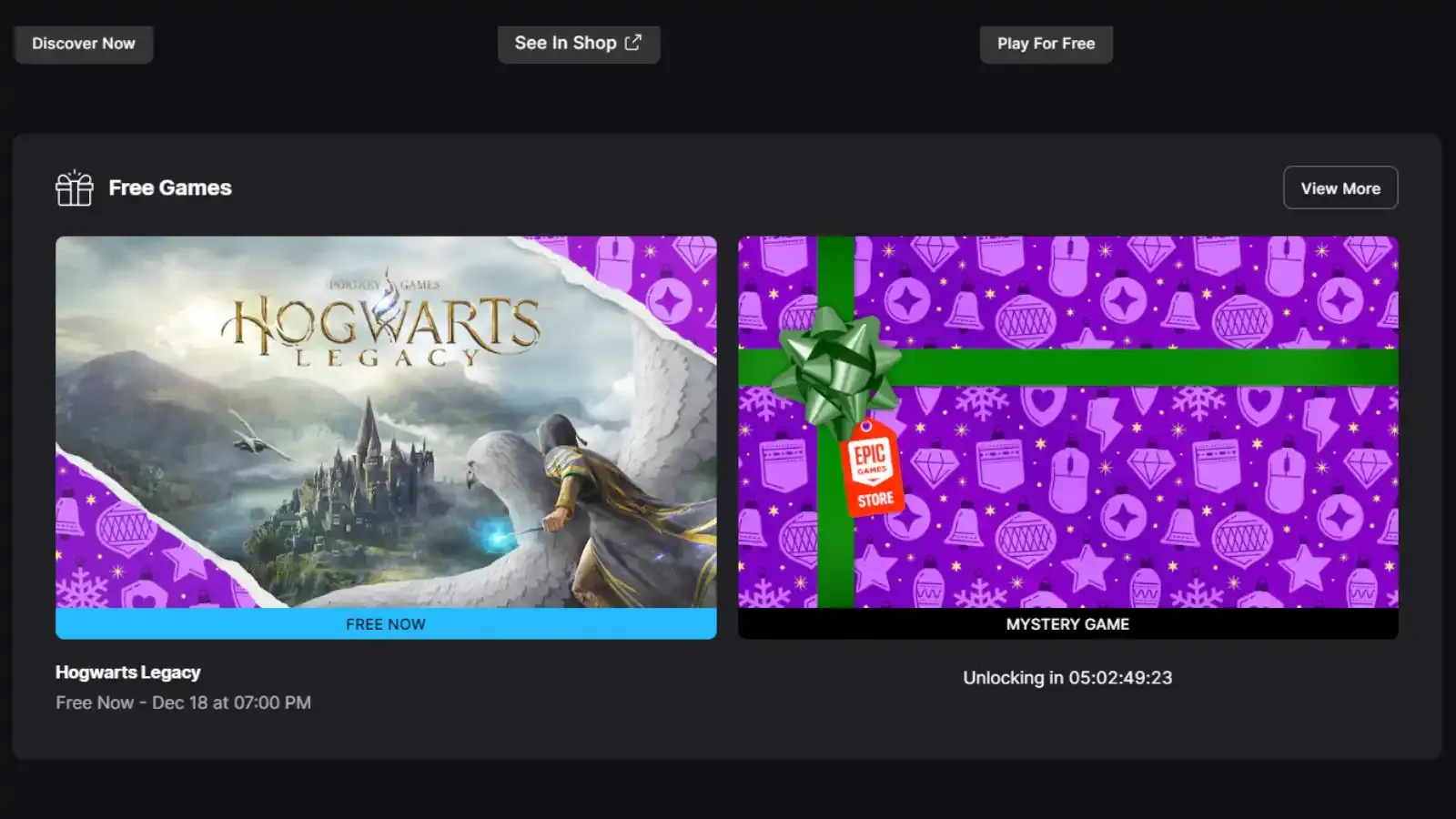 Epic Games Hogwarts Legacy Ücretsiz Veriyor