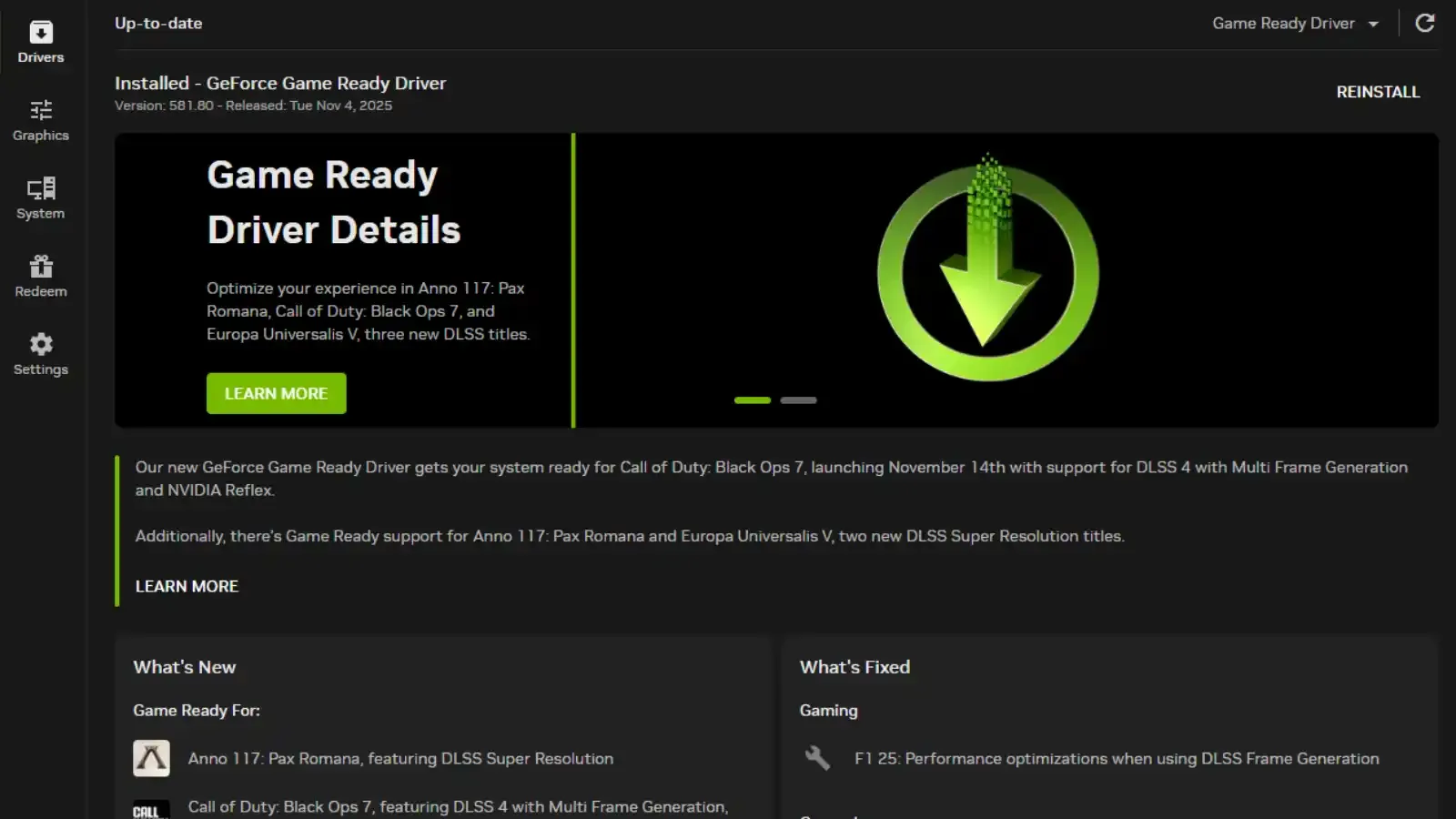 Ekran Kartının Uygulaması Üzerinden Ekran Kartı Güncelleme